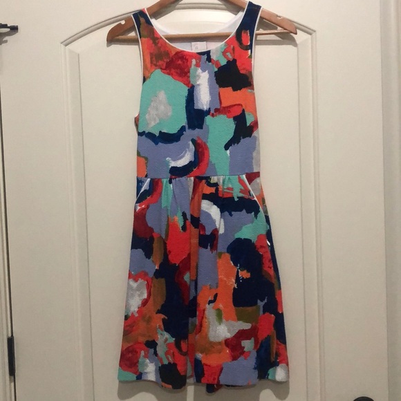 Anthropologie Watercolor Dress - Picture 2 of 4